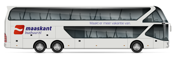 Dubbeldecker - Tourist-Class bus van Maaskant Reizen en bushuur.nl uit lith. Een luxe touringcar voorzien van bar-toilet-dvd-video en airconditioning. Te huur voor diverse doeleinden.