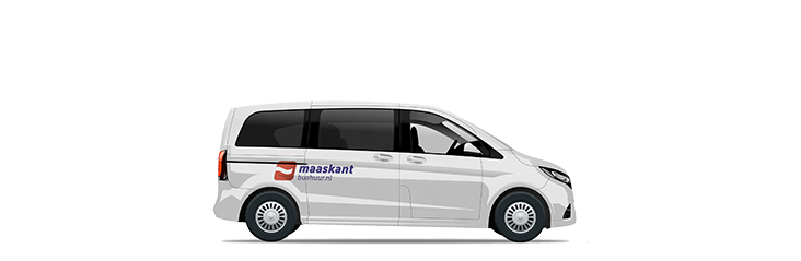 Taxi cq Minivan van Maaskant Reizen en bushuur.nl uit lith. Voor maximaal 4 personel. Te huur voor diverse doeleinden.